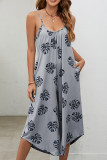 Printed Wide Leg Cami Jumpsuit