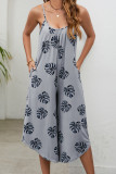 Printed Wide Leg Cami Jumpsuit