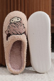 Western Bull Knit Plush Slippers