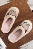 Western Bull Knit Plush Slippers