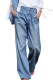 High Waist Wide Leg Washed Denim Jeans