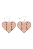 Heart Shape Wooden Earrings