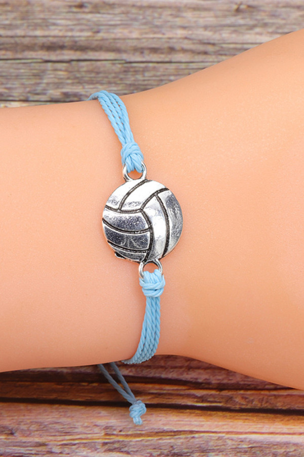 Baseball Pendant Cord Bracelet MOQ 5pcs
