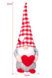 Valentines Day Plaid Gnomes