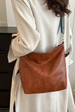 Monogram Wide Strap PU Crossbody Bag MOQ 3pcs