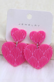 Striped Love Earrings MOQ 5pcs