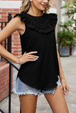 Plain Ruffles Tank Top