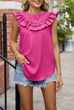 Plain Ruffles Tank Top
