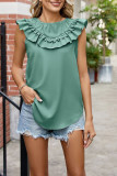Plain Ruffles Tank Top