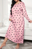 Butterfly Heart Print Plus Size Dress