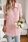 Plain Button Up Long Sleeves Shirt