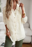 Plain Button Up Long Sleeves Shirt