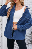 Washed Pockets Button Denim Shirt