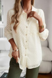 Plain Button Up Long Sleeves Shirt