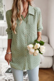 Plain Button Up Long Sleeves Shirt