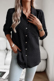 Plain Button Up Long Sleeves Shirt