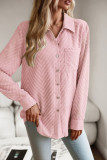 Plain Button Up Long Sleeves Shirt