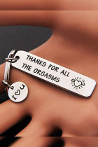 Metal Valentines Day Keychain