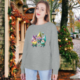 Mardi Gras Gnomes Long Sleeve Sweatshirts Women Boutique Wholesale