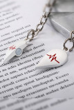 Valentines Day Heart Keychain