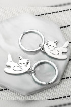 Metal Cat Keychain