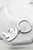 Metal Cat Keychain