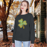 Lucy Hearts St Patrick's Day Long Sleeve Sweatshirts Women Boutique Wholesale