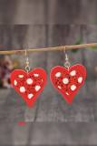 Valentine Glitter Heart PU Earrings