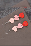 Valentine Heart Wooden Earrings
