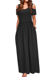 Cold Shoulder Floral Maxi Dress
