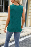 Plain Metal Hook Texture Tank Top