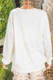 Baseball Sequin Patchwork Sweatshirt