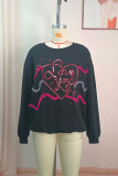 Love You Sequin Patchwork Sweatshirt