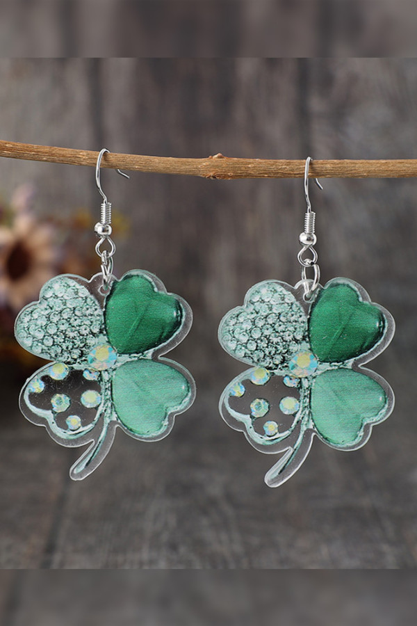 St. Patrick's Day Clover Earrings