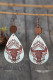 Retro Western Bull Print Earrings MOQ 5pcs