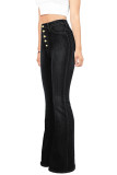 High Waist Distressed Flare Jeans