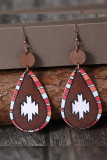 Western Aztec Pu Leather Earrings