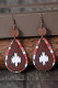 Western Aztec Pu Leather Earrings