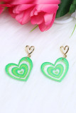 Valentines Day Heart Shape Acrylic Earrings