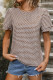 Crew Neck Short Sleeves Printing Top
