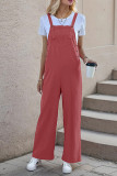 Plain One Piece Jumpsuit Overall