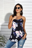 Sleeveless Spaghetti Printing Top