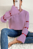 Valentines Day Heart Jacquard Sweater