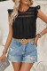Ruffle Sleeves Lace Jacquard Top
