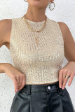 Glitter Sleeveless Top