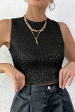 Glitter Sleeveless Top