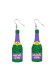 Acrylic Mardi Gras Earrings MOQ 5pcs