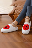 Valentines Day Smile Heart Fluffy Slippers