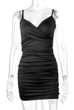 Wrapped Spaghetti Bodycon Dress