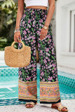 Wide Leg Floral Pants